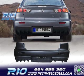 PARAGOLPES TRASERO PARA MITSUBISHI LANCER 09-15 LOOK EVO