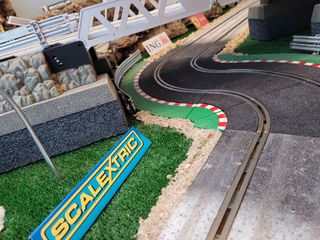Maqueta Scalextric con luz 2,50 x 1,25 metros