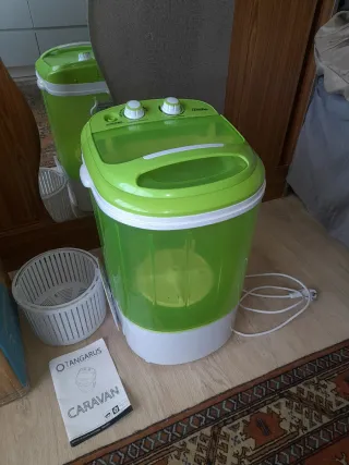 Lavadora portátil camping como nueva