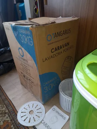Lavadora portátil camping como nueva