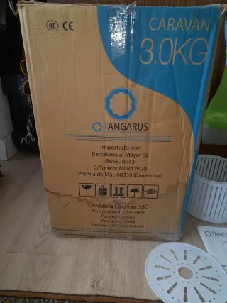 Lavadora portátil camping como nueva