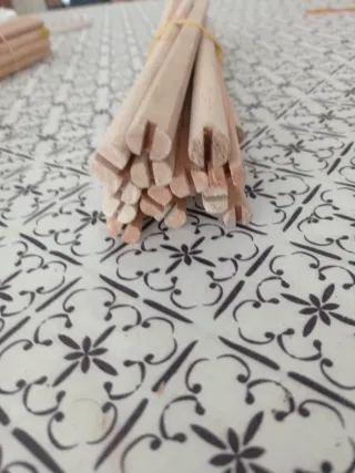 14 palos 38cm y 3 de 32 cm para jaulas de madera