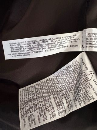 ZARA chaqueta mujer negra con capucha talla M