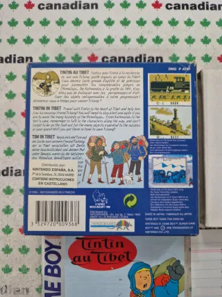Tintin en el Tíbet Game Boy