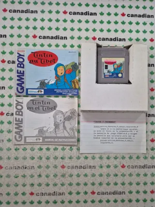 Tintin en el Tíbet Game Boy