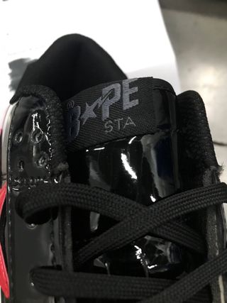 Zapatillas BAPE Bapesta Negras Roja Talla 42
