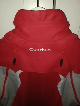 Chaqueta Quechua Roja y Gris Unisex