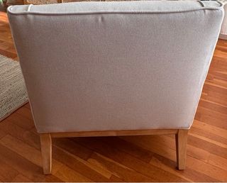 Butaca Maison du Monde tela y madera