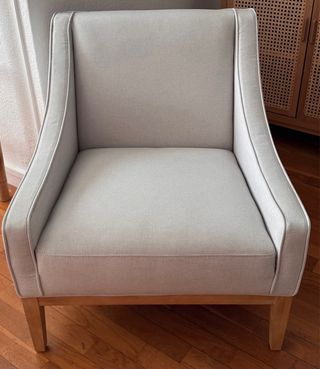 Butaca Maison du Monde tela y madera