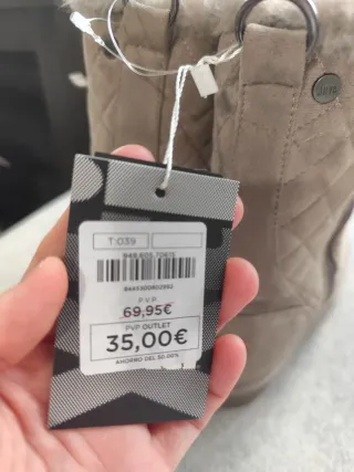 Botas XTI pelo beige talla 39