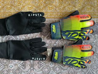 Guantes de portero Kipsta y otros para entrenar