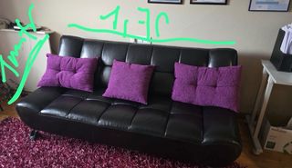 Sofá Cama Negro