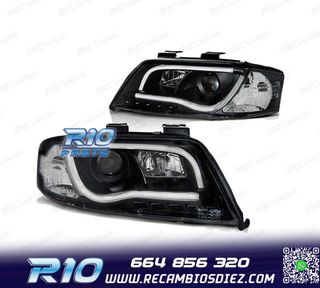 FAROS LED AUDI A6 01-04 LUZ DIURNA NEGRO