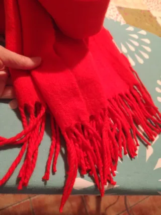 Bufanda de lana mujer, medidas aprox 180x50