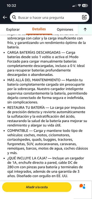 Cargador Batería NOCO Genius 1 6V/12V 1A