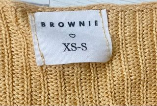 Jersey Pico Brownie Amarillo Talla XS