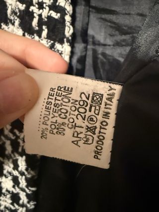 Chaleco tweed blanco y negro