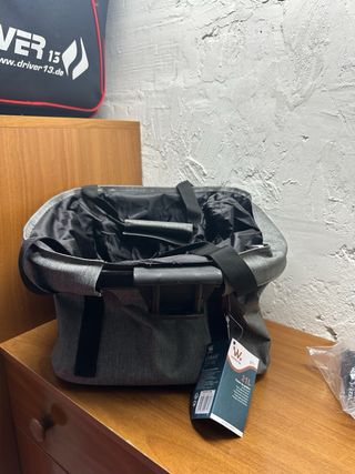 Cestino Bici Rimovibile 21L Grigio