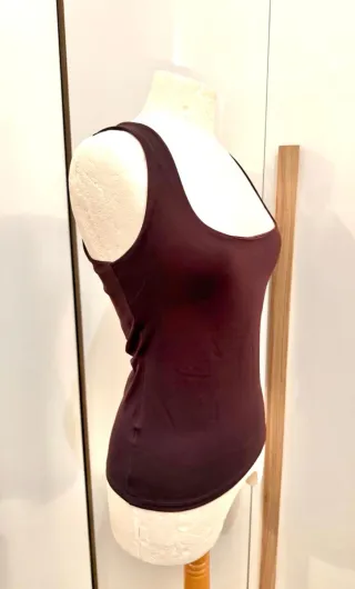 Canotta Zara Basic marrone