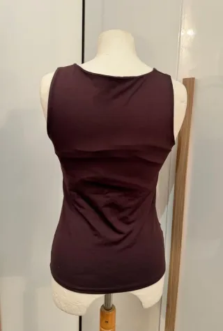 Canotta Zara Basic marrone