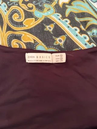 Canotta Zara Basic marrone
