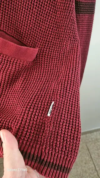 Only & Sons Cardigan Uomo L Rosso 100 per 100 coto