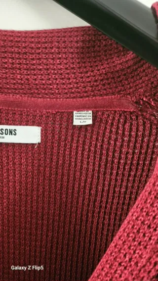 Only & Sons Cardigan Uomo L Rosso 100 per 100 coto