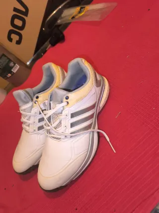 Zapatillas Golf Adidas Blancas y Grises