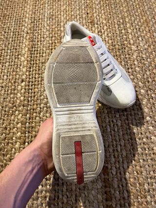 Prada America's Cup Sneakers Blancas y Grises
