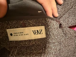 Pantalón de traje Zara burdeos