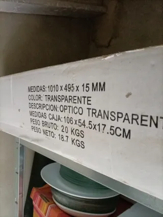 Lavabo de cristal transparente