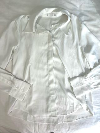 Camisa fluida Mango blanca