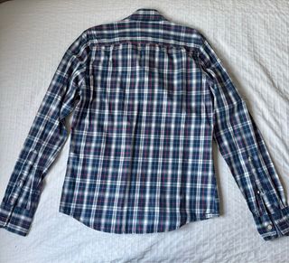 Camisa Abercrombie & Fitch cuadros azul S