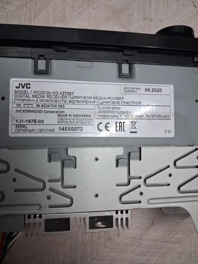 Radio JVC KD-X272BT Bluetooth USB