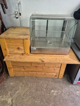 Mostrador expositor calentador