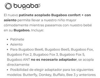 Patinete bugaboo confort +