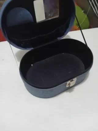 Joyero de viaje azul