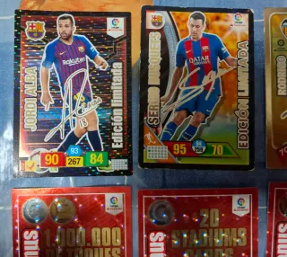 Cromos Fútbol Adrenalyn XL firmada autógrafo