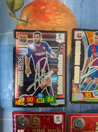Cromos Fútbol Adrenalyn XL firmada autógrafo