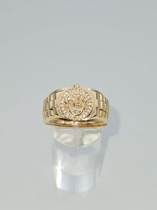 Anillo Oro 18K, Diseño Correa Reloj Corona 6,67gr