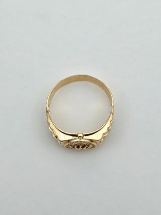Anillo Oro 18K, Diseño Correa Reloj Corona 6,67gr