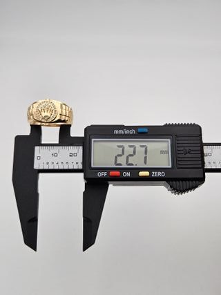 Anillo Oro 18K, Diseño Correa Reloj Corona 6,67gr