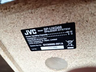 Equipo de música JVC Plata/Negro