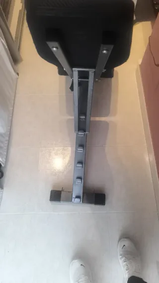 Banco Gimnasio Plegable Negro/Rojo