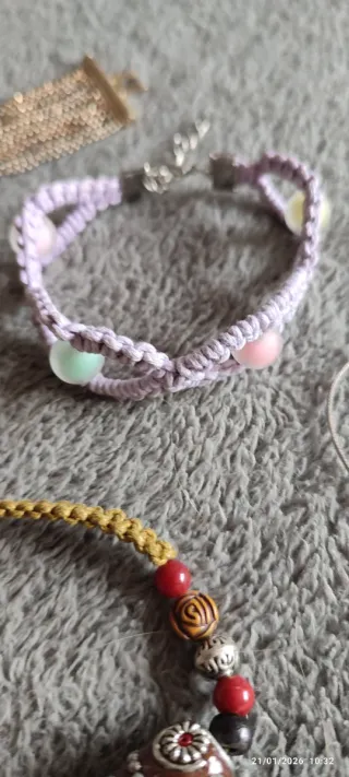 Lote 7 pulseras bisutería