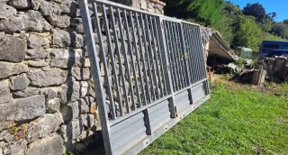 Portón corredera acero galvanizado