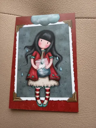 92 unidades Gorjuss Santoro Photocards álbum Rojo