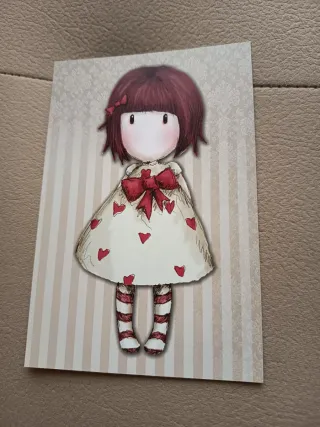 92 unidades Gorjuss Santoro Photocards álbum Rojo