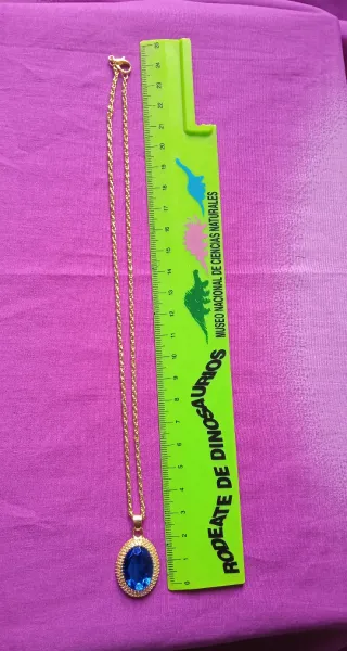 Conjunto bisutería azul y dorado