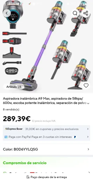 Aspiradora Aonus A9 Max